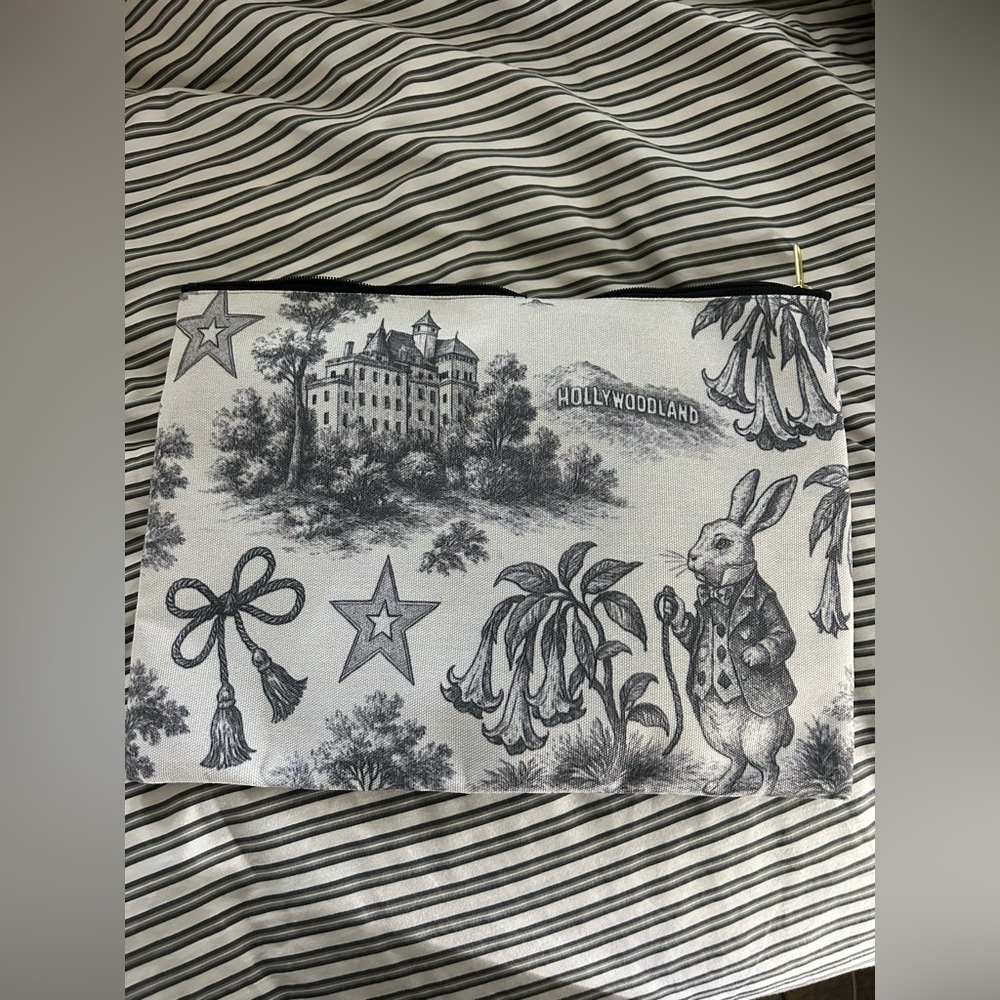 Hollywood Vintage Inspired Large Makeup Pouch